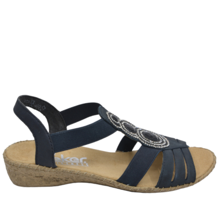 SANDAŁY RIEKER 61659/14 BLAU - obrazek 3