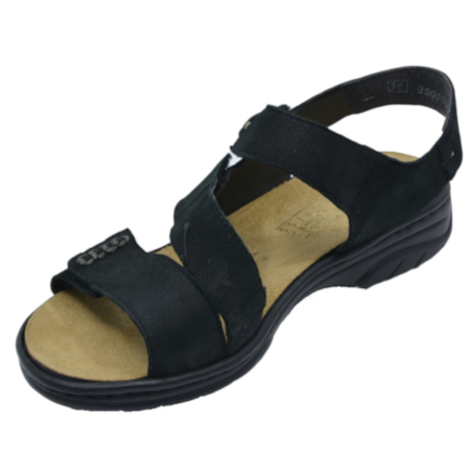 SANDAŁY RIEKER 64573/00 SCHWARZ - obrazek 2