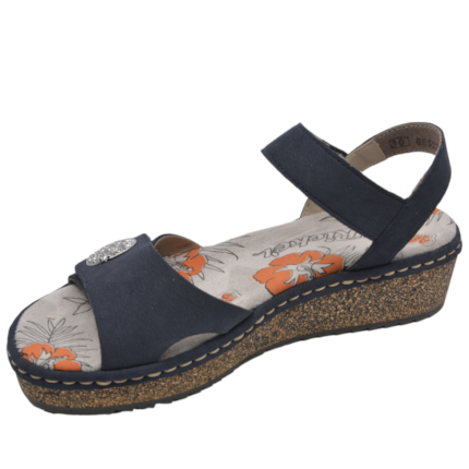 SANDAŁY RIEKER V03J6/14 BLAU - obrazek 2