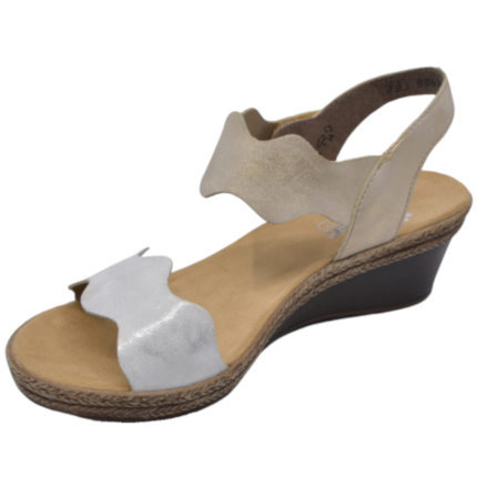 SANDAŁY RIEKER V2402/80 WEISS - obrazek 2