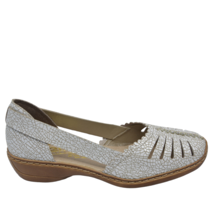 CZÓŁENKA RIEKER 413X9/80 WEISS - obrazek 3