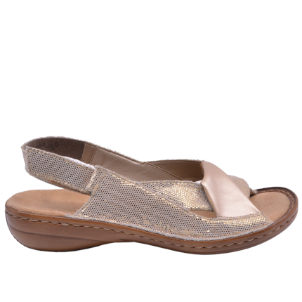 SANDAŁY RIEKER 60832/90 GOLD - obrazek 3