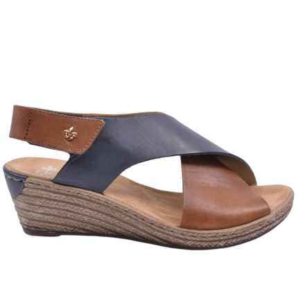 SANDAŁY RIEKER 62486/24 BRAUN - obrazek 3