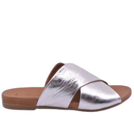 KLAPKI LA STRADA 02.0040 METALIC SILVER - obrazek 3