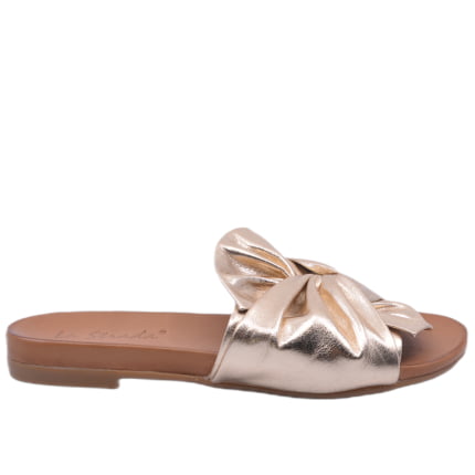 KLAPKI LA STRADA 02.0273 METALIC GOLD - obrazek 3