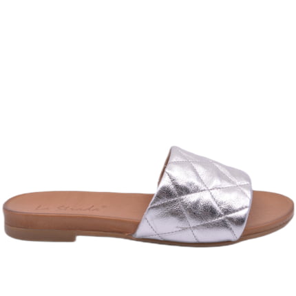 KLAPKI LA STRADA 02.0357 METALIC SILVER - obrazek 3