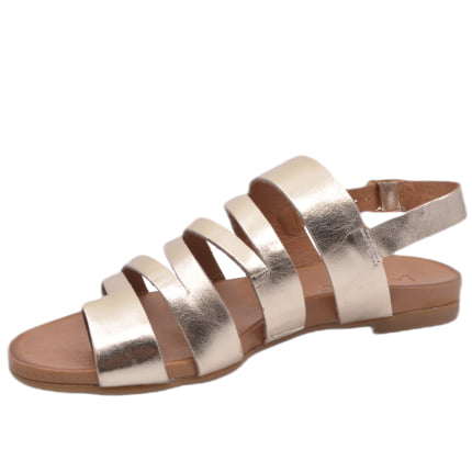 SANDAŁY LA STRADA 02.0665 METALIC GOLD - obrazek 2