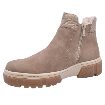 BOTKI RIEKER X8674/64 BEIGE - obrazek 2