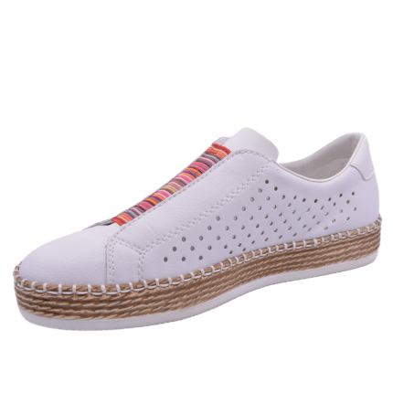 MOKASYNY RIEKER L7821/80 WEISS - obrazek 2