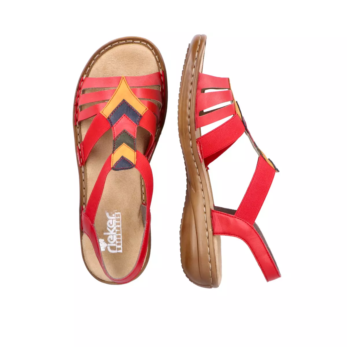 SANDAŁY RIEKER 60804/33 ROT - obrazek 3