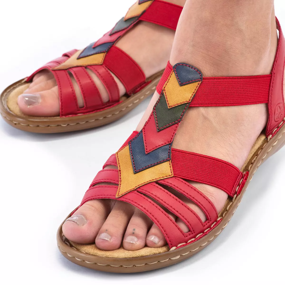 SANDAŁY RIEKER 60804/33 ROT - obrazek 2