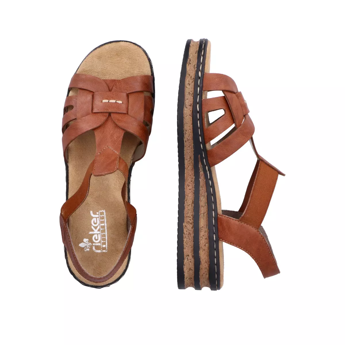 SANDAŁY RIEKER 62918/22 BRAUN - obrazek 3