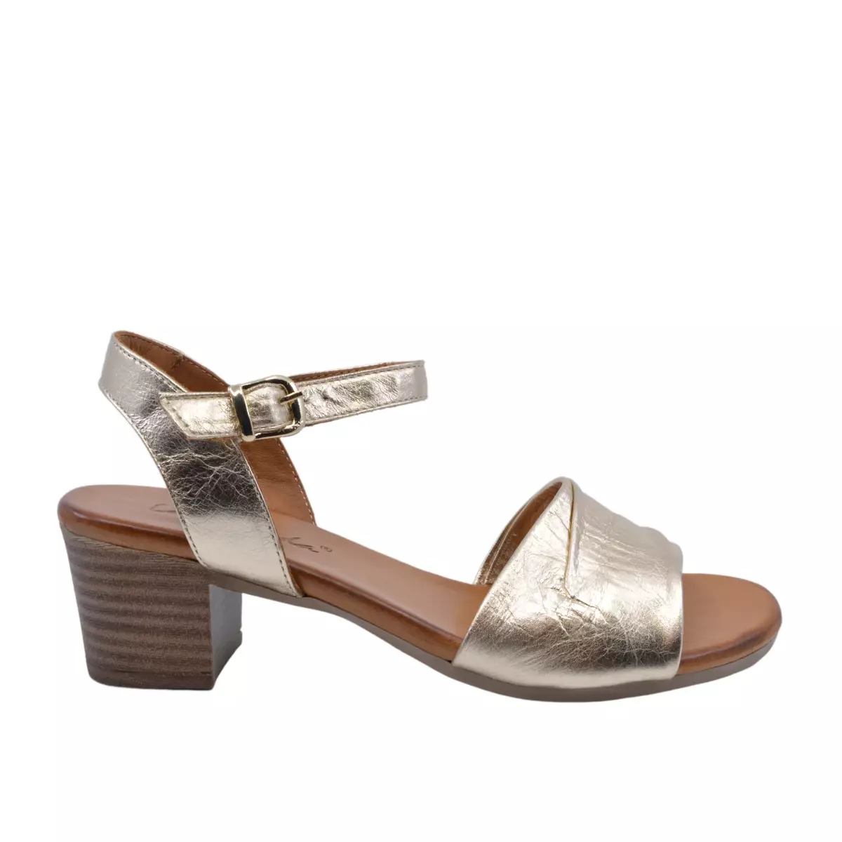 SANDAŁY LA STRADA 52.0162 METALIC GOLD - obrazek 5