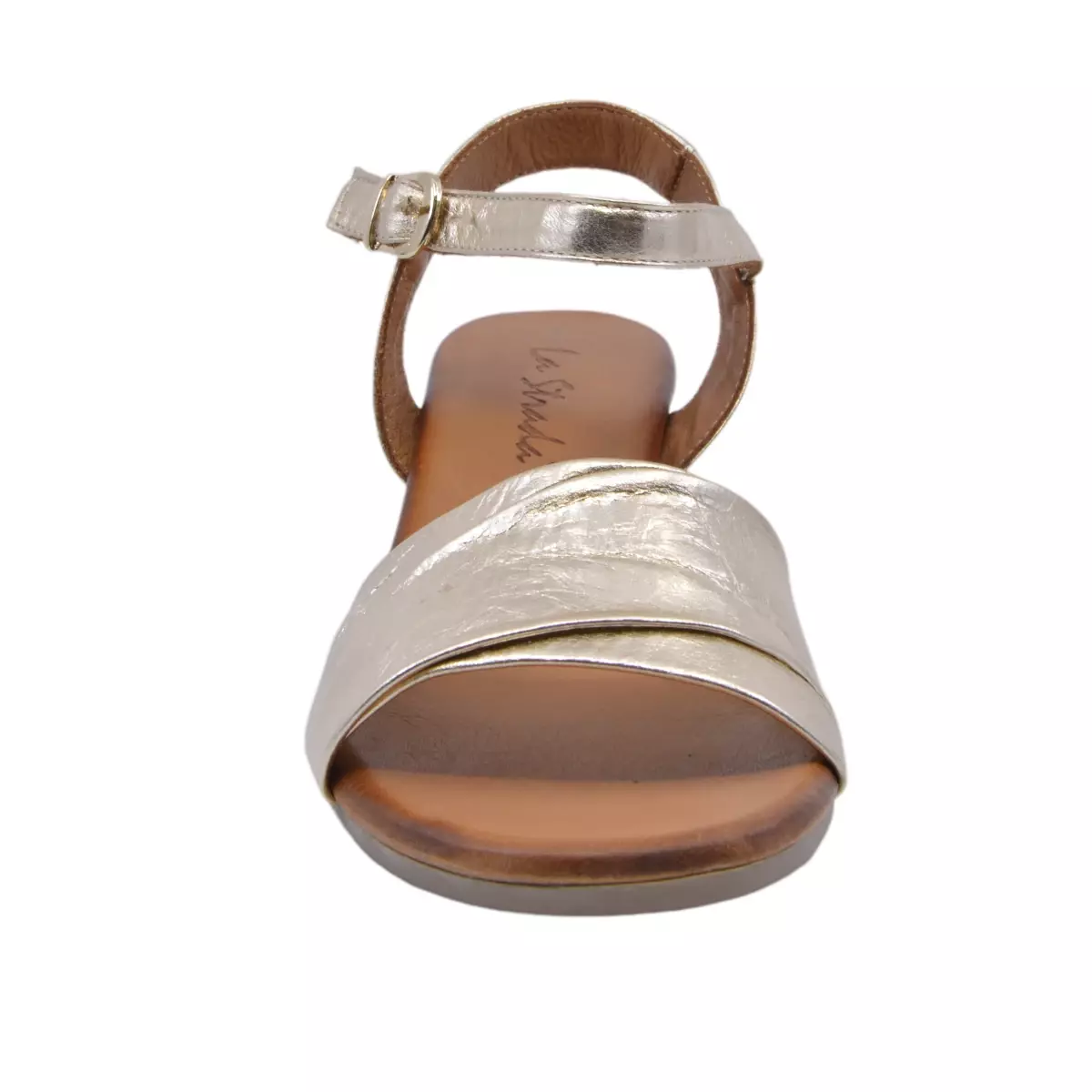 SANDAŁY LA STRADA 52.0162 METALIC GOLD - obrazek 3