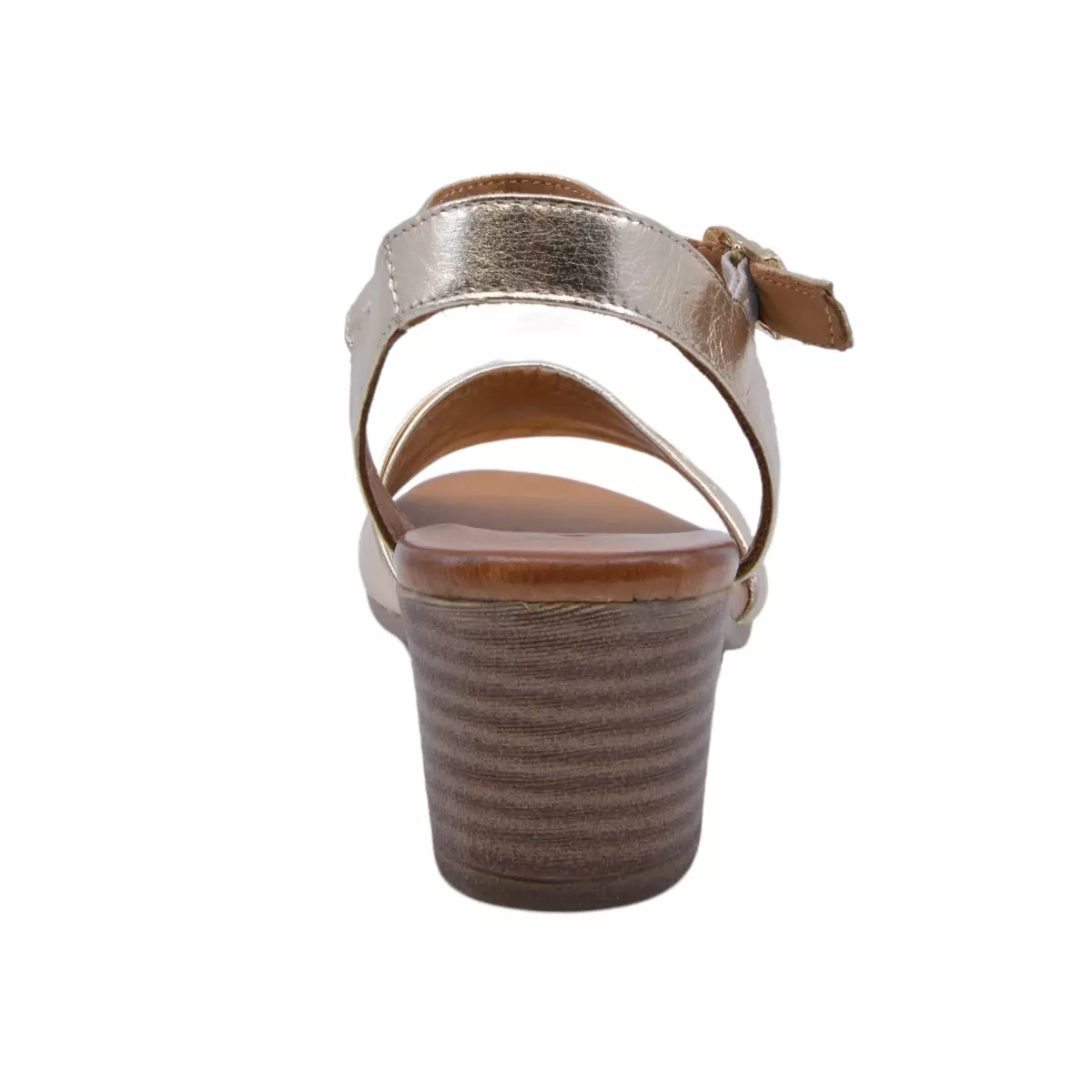 SANDAŁY LA STRADA 52.0162 METALIC GOLD - obrazek 2