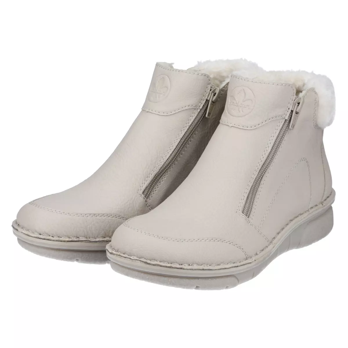 BOTKI RIEKER 73352/60 BEIGE - obrazek 3