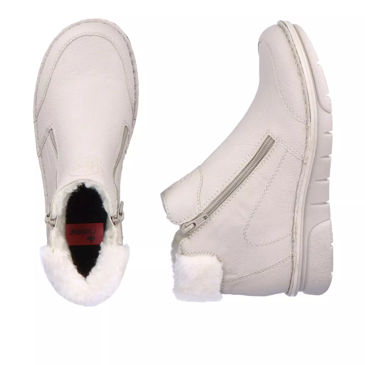 BOTKI RIEKER 73352/60 BEIGE - obrazek 2