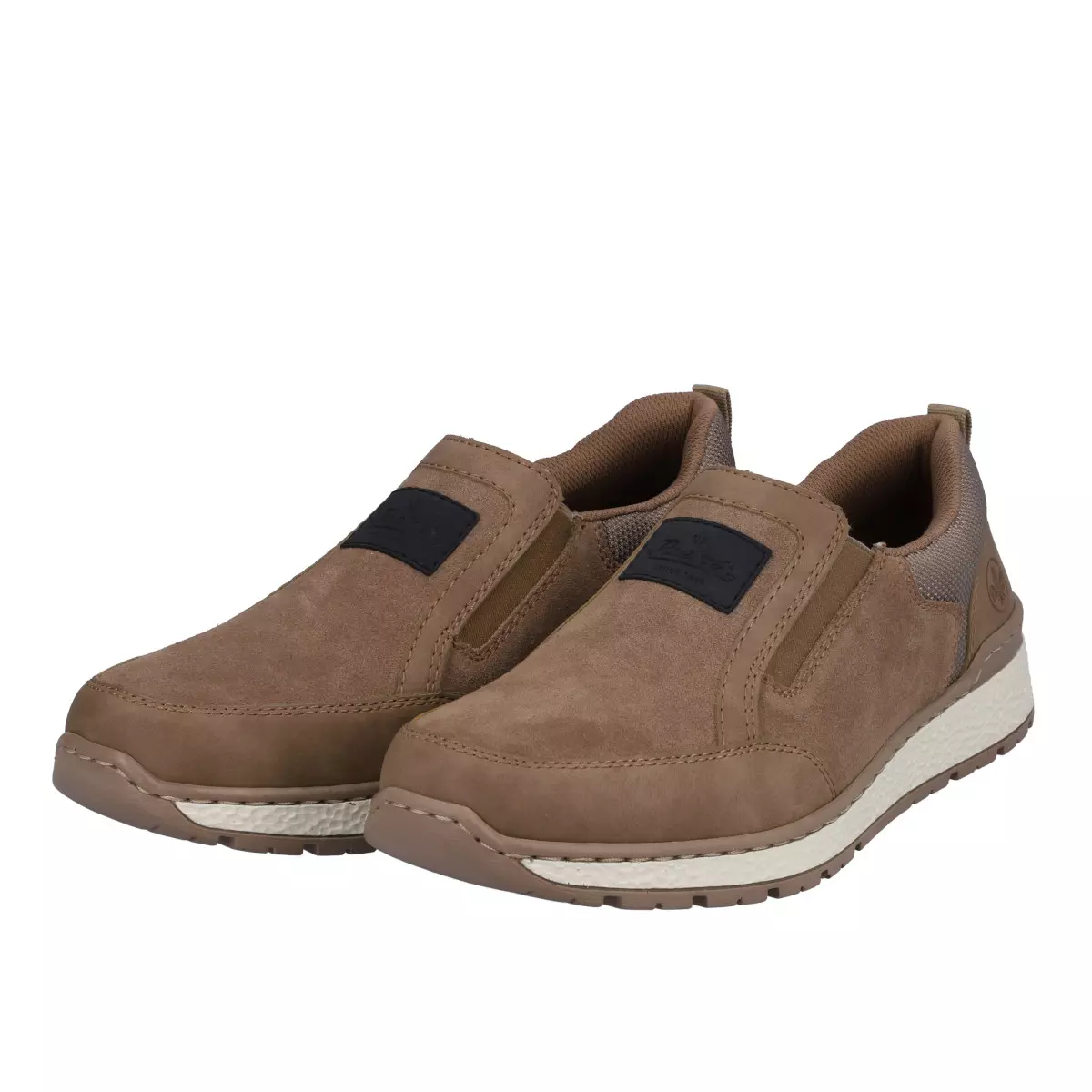 MOKASYNY RIEKER B9053/64 BEIGE - obrazek 4