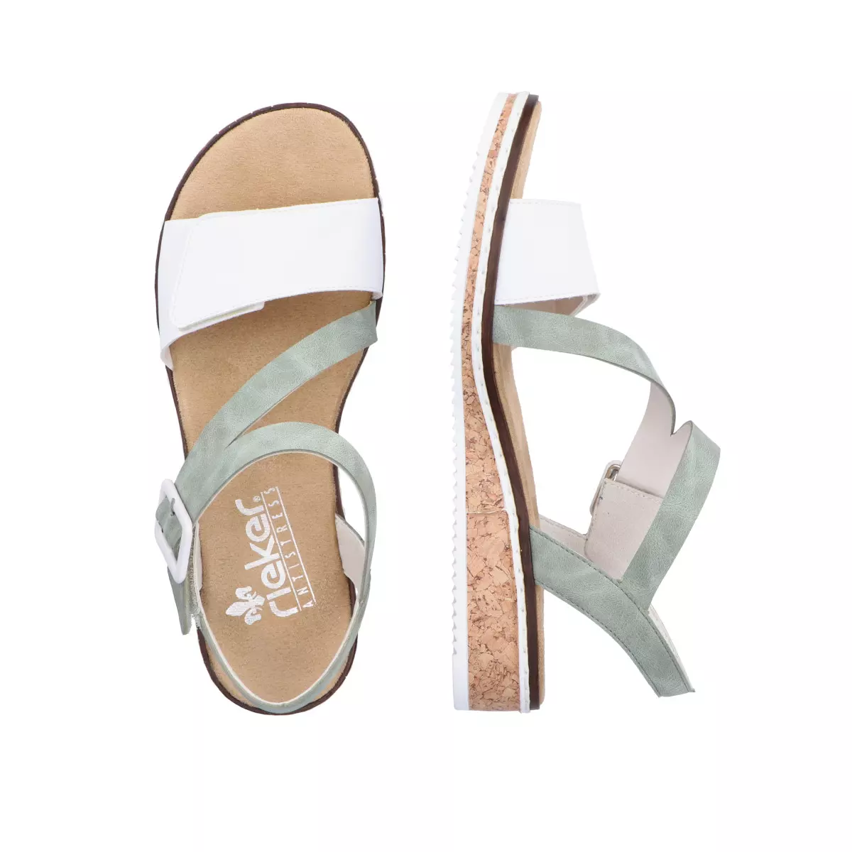 SANDAŁY RIEKER V3660/52 GRUN - obrazek 2