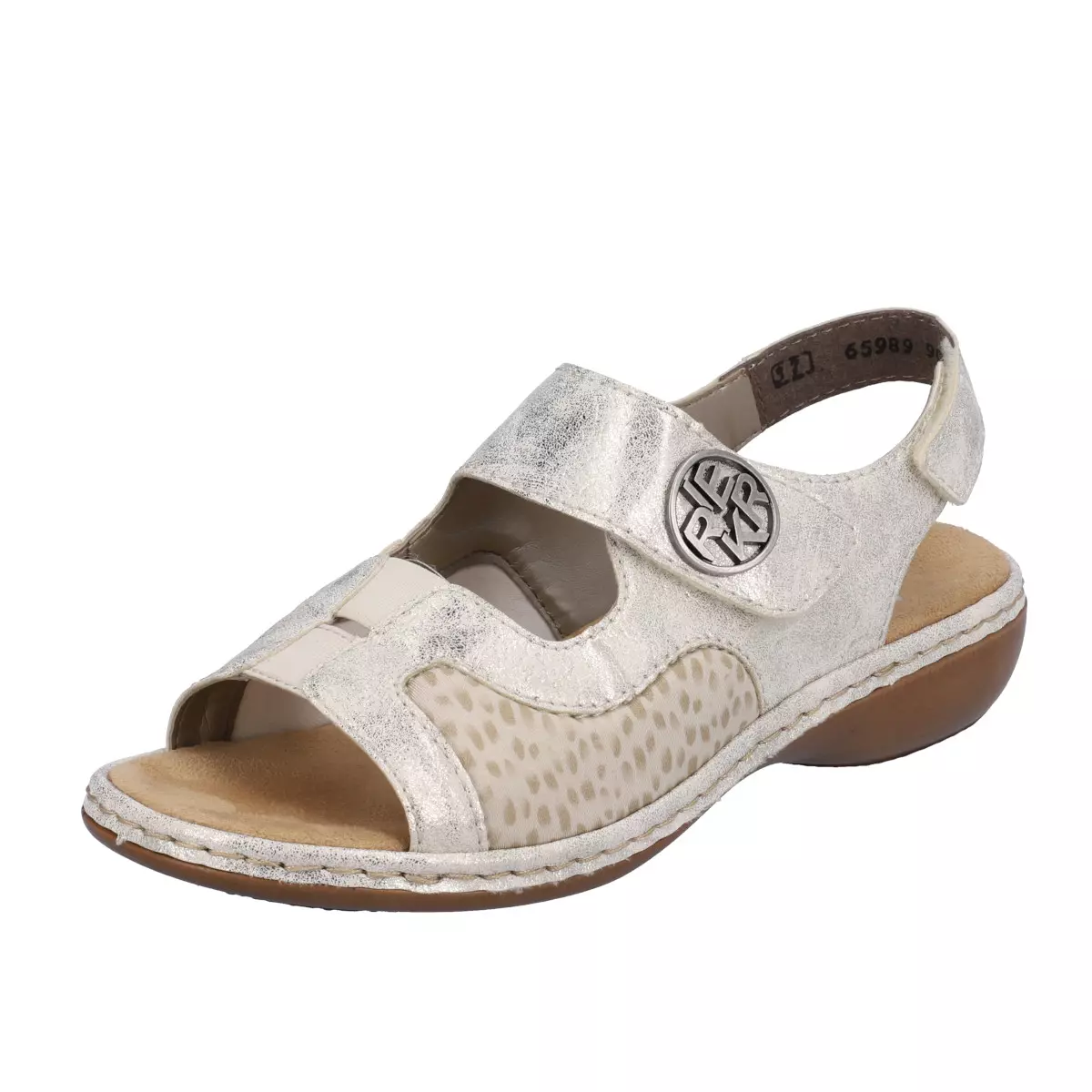 SANDAŁY RIEKER 65989/90 BEIGE - obrazek 11