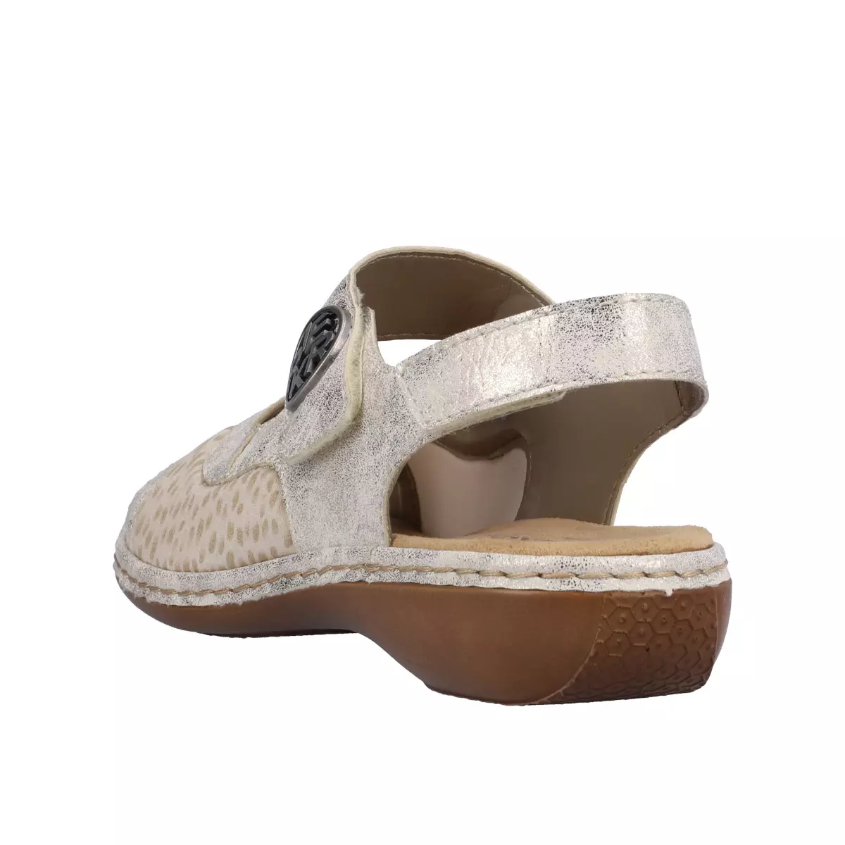 SANDAŁY RIEKER 65989/90 BEIGE - obrazek 9