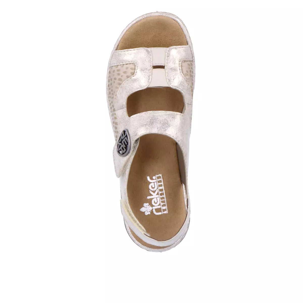 SANDAŁY RIEKER 65989/90 BEIGE - obrazek 8