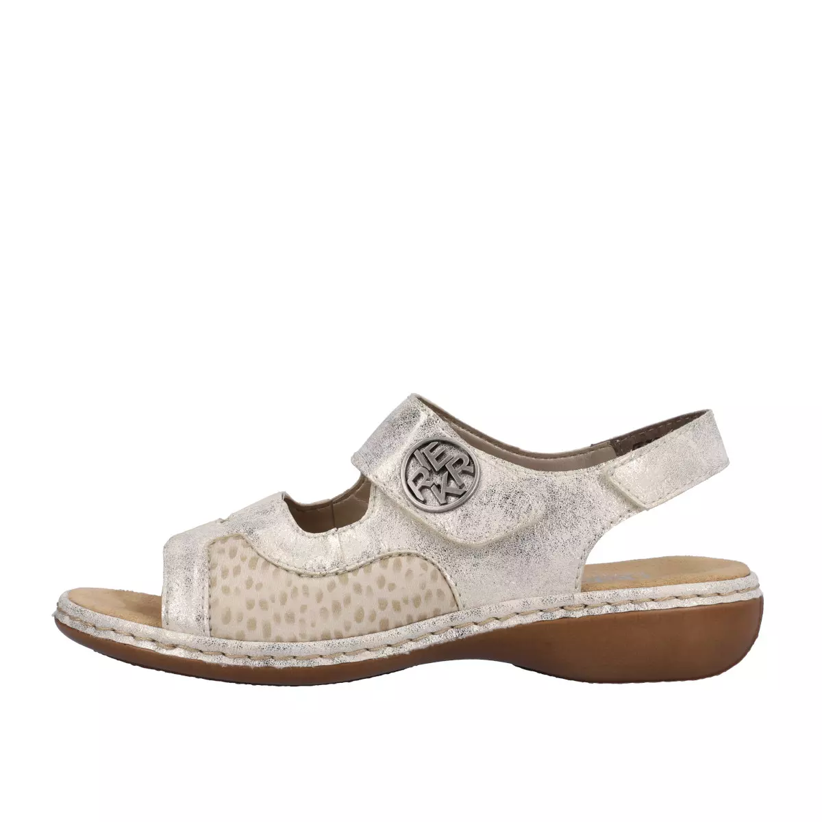 SANDAŁY RIEKER 65989/90 BEIGE - obrazek 7