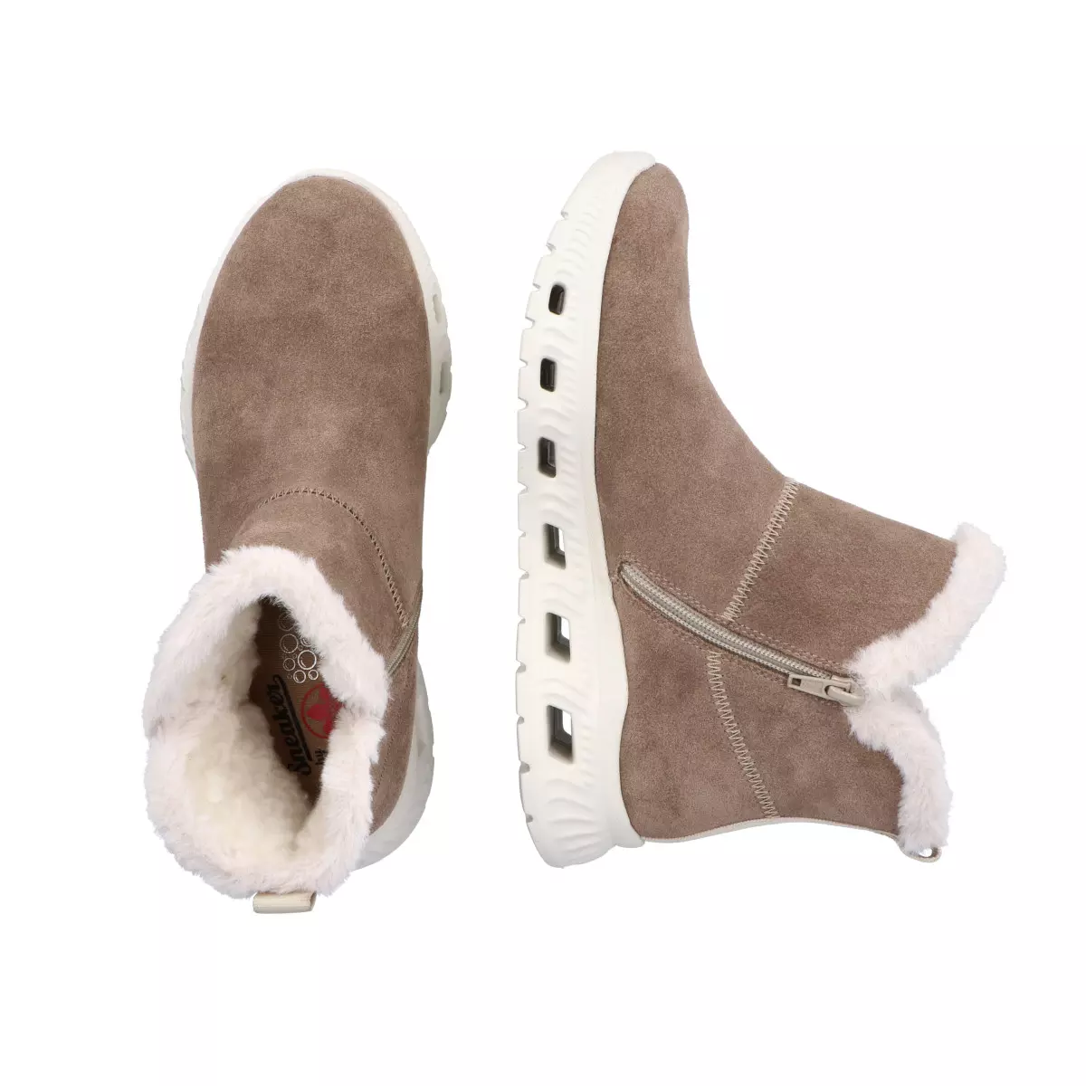 BOTKI RIEKER M6050/64 BEIGE - obrazek 3