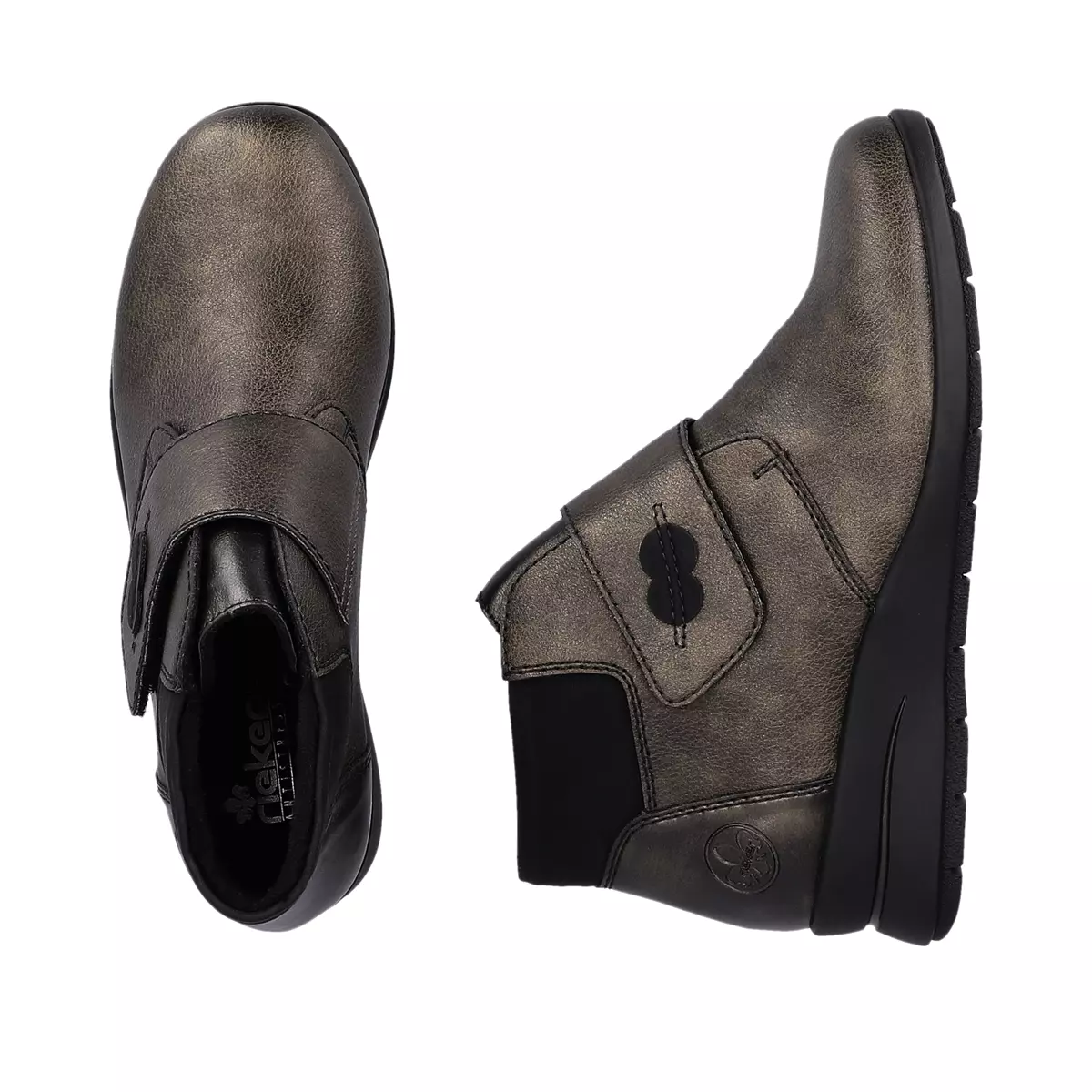 BOTKI RIEKER L4884/90 METALIC - obrazek 3