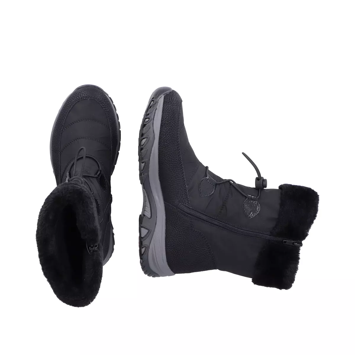 BOTKI RIEKER M9683/00 SCHWARZ - obrazek 3