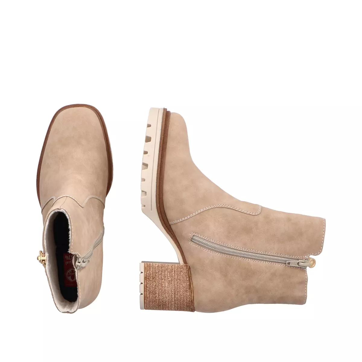 BOTKI RIEKER Y9060/60 BEIGE - obrazek 4