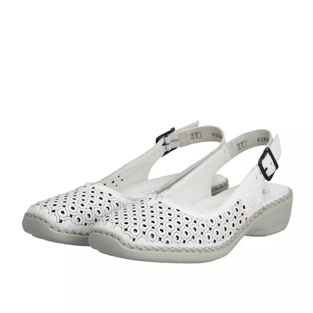 SANDAŁY RIEKER 41350/80 WEISS - obrazek 8