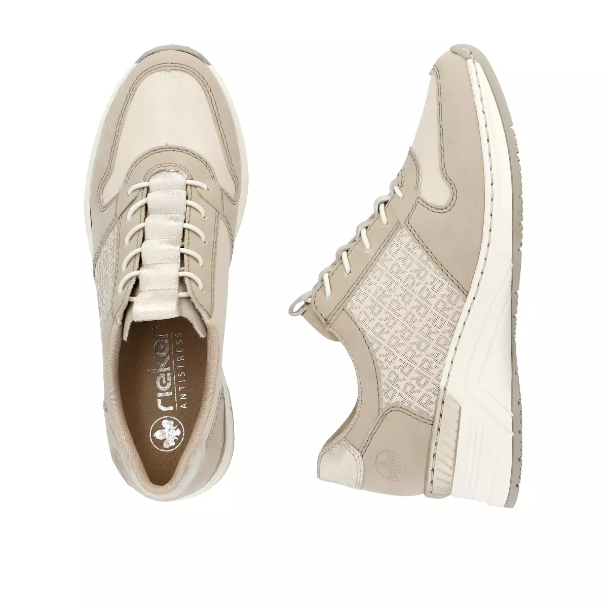 PÓŁBUTY RIEKER N4368/62 BEIGE - obrazek 2