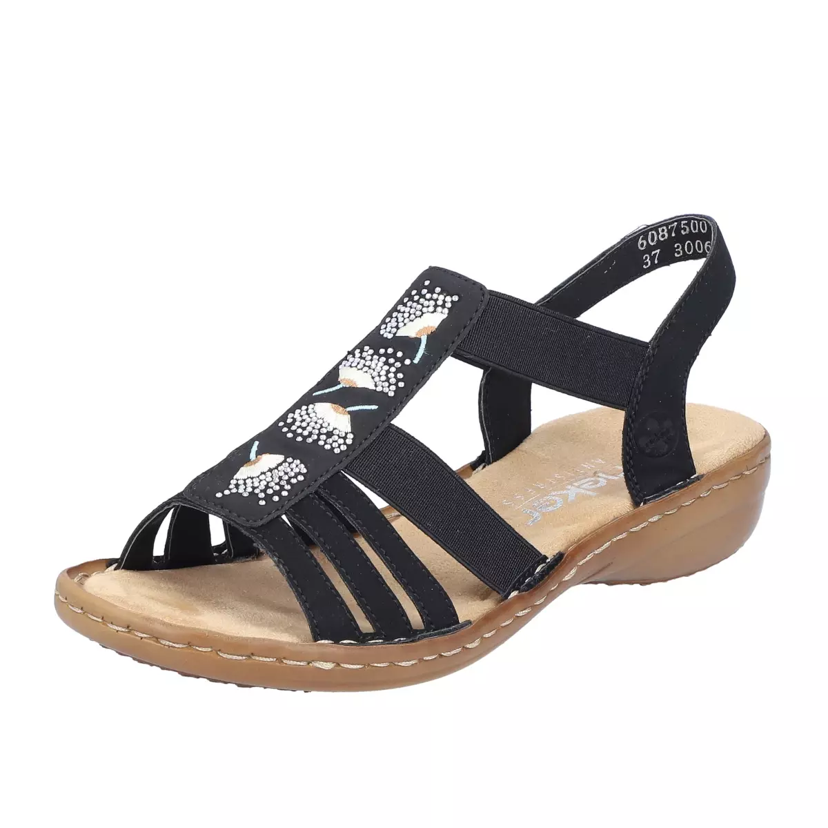 SANDAŁY RIEKER 60875/00 SCHWARZ - obrazek 10