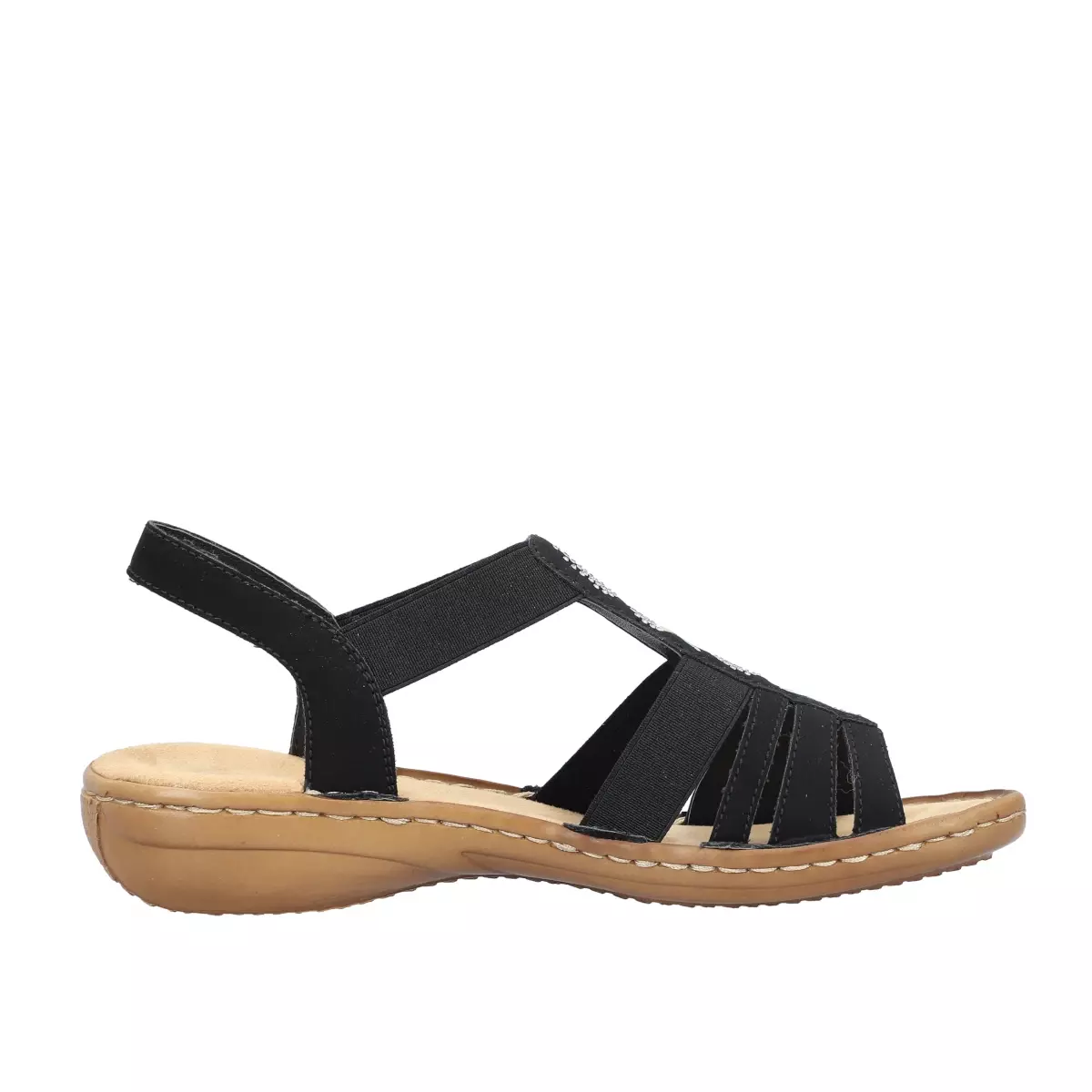 SANDAŁY RIEKER 60875/00 SCHWARZ - obrazek 9