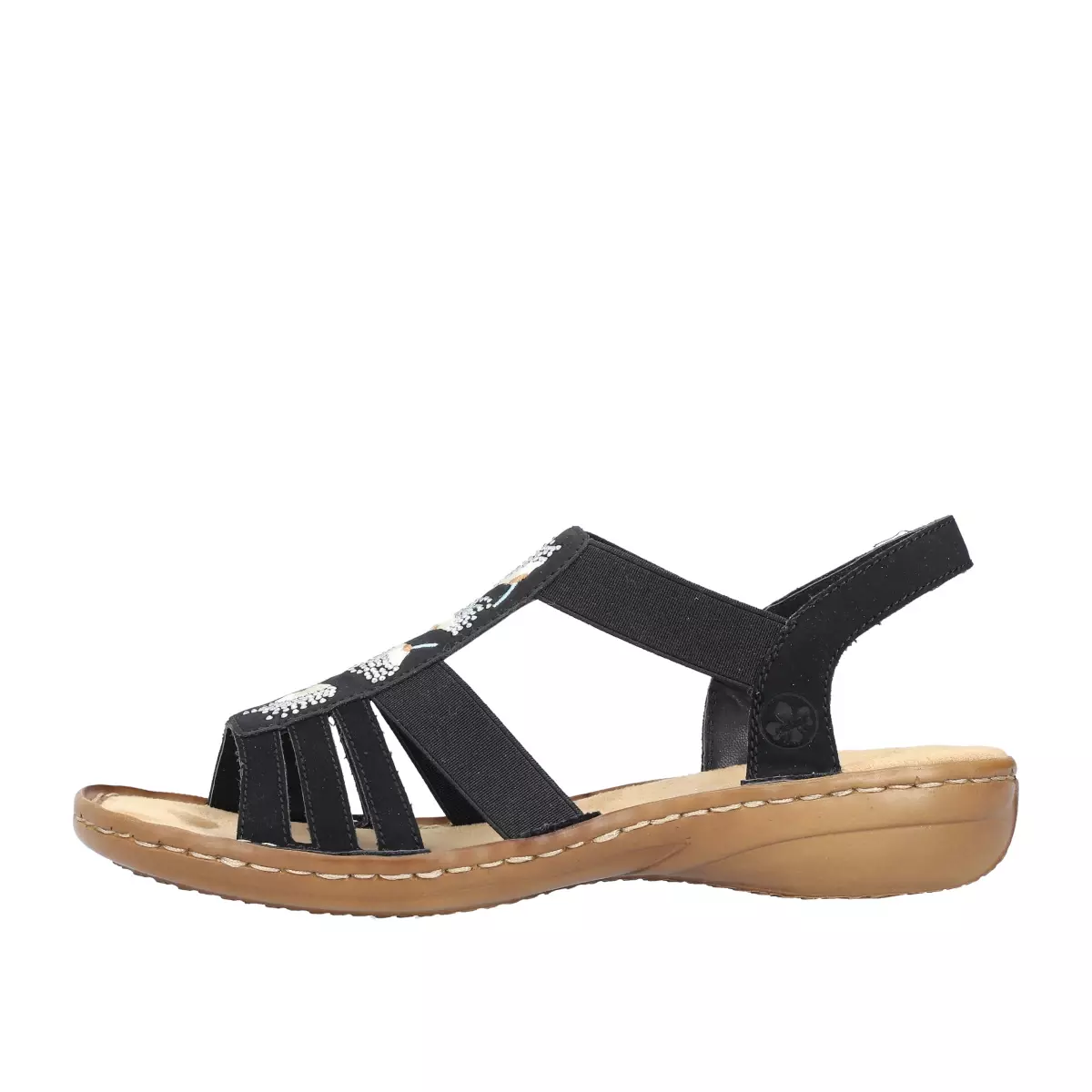 SANDAŁY RIEKER 60875/00 SCHWARZ - obrazek 6