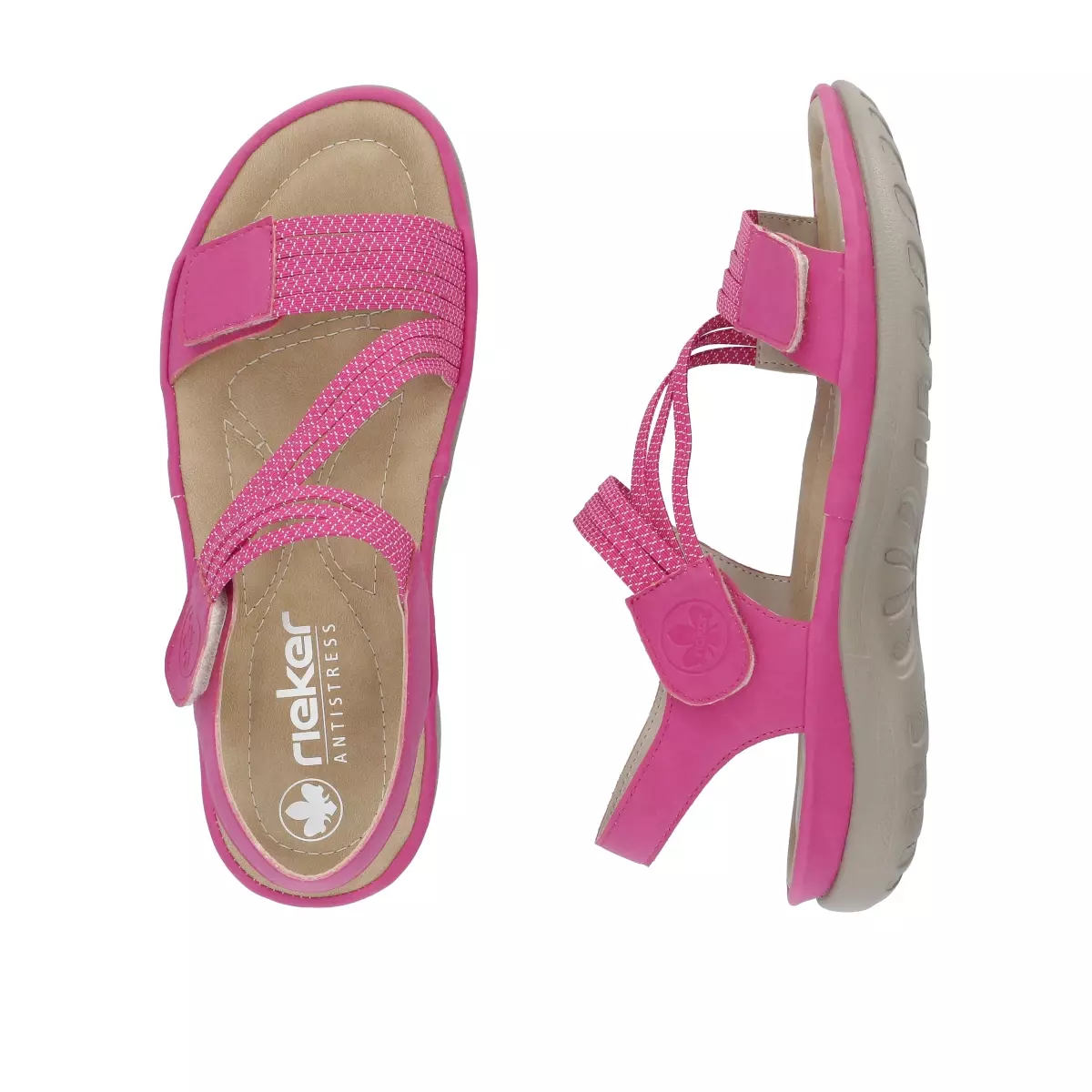 SANDAŁY RIEKER 64870/31 ROSA - obrazek 2