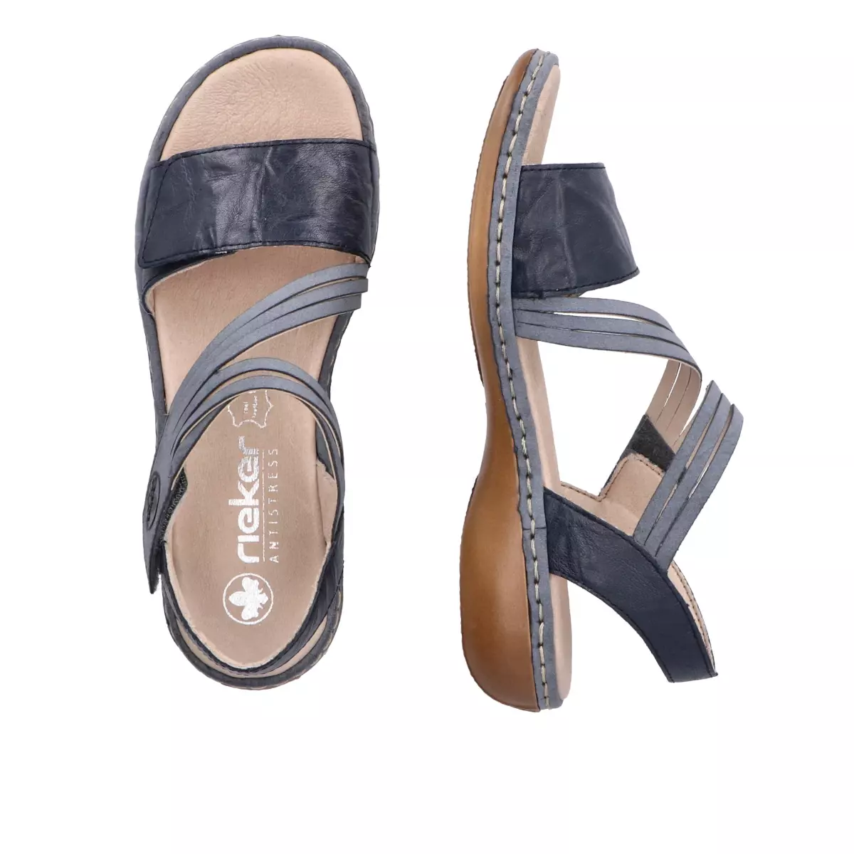 SANDAŁY RIEKER 65964/12 BLAU - obrazek 2