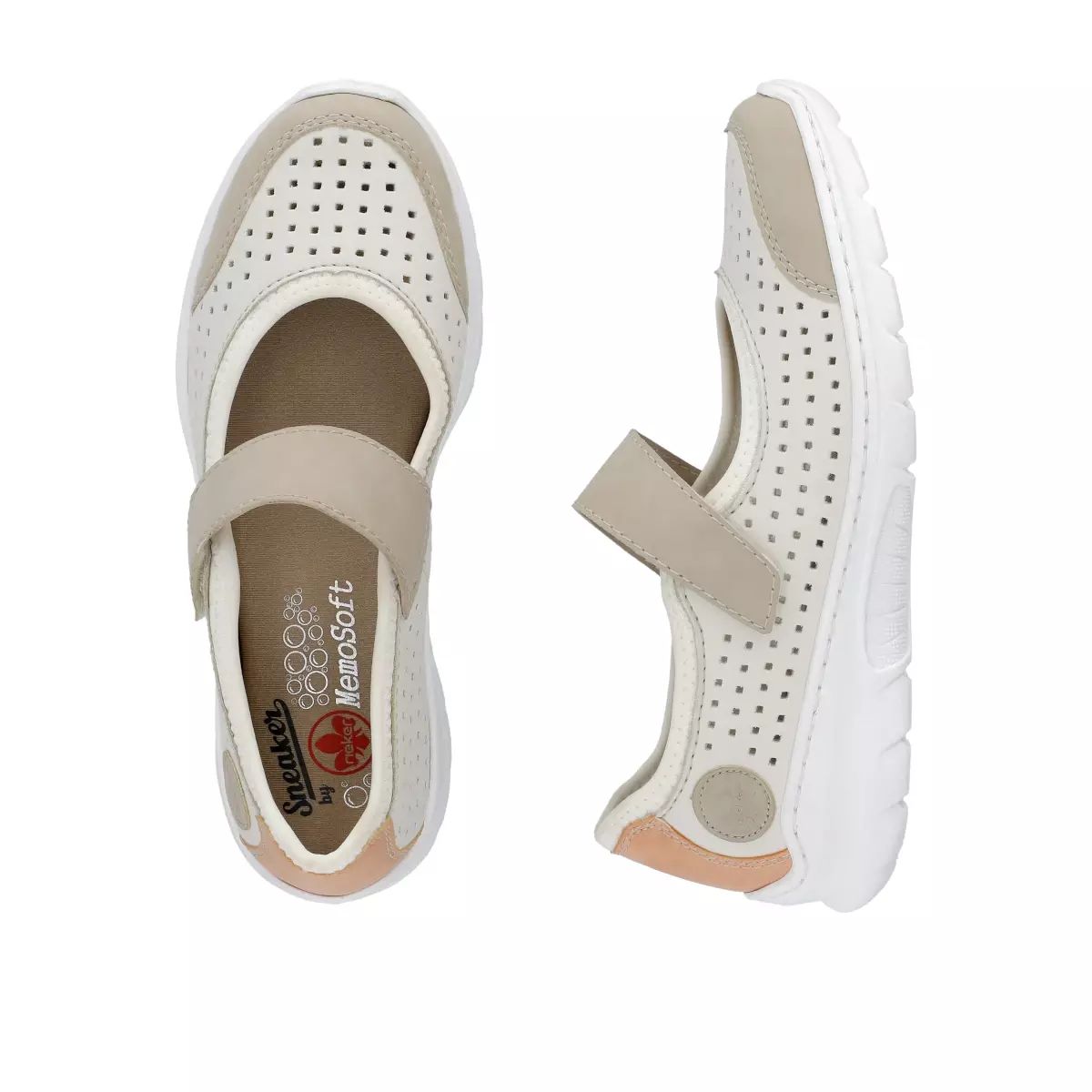 CZÓŁENKA RIEKER L32B5/81 WEISS - obrazek 2