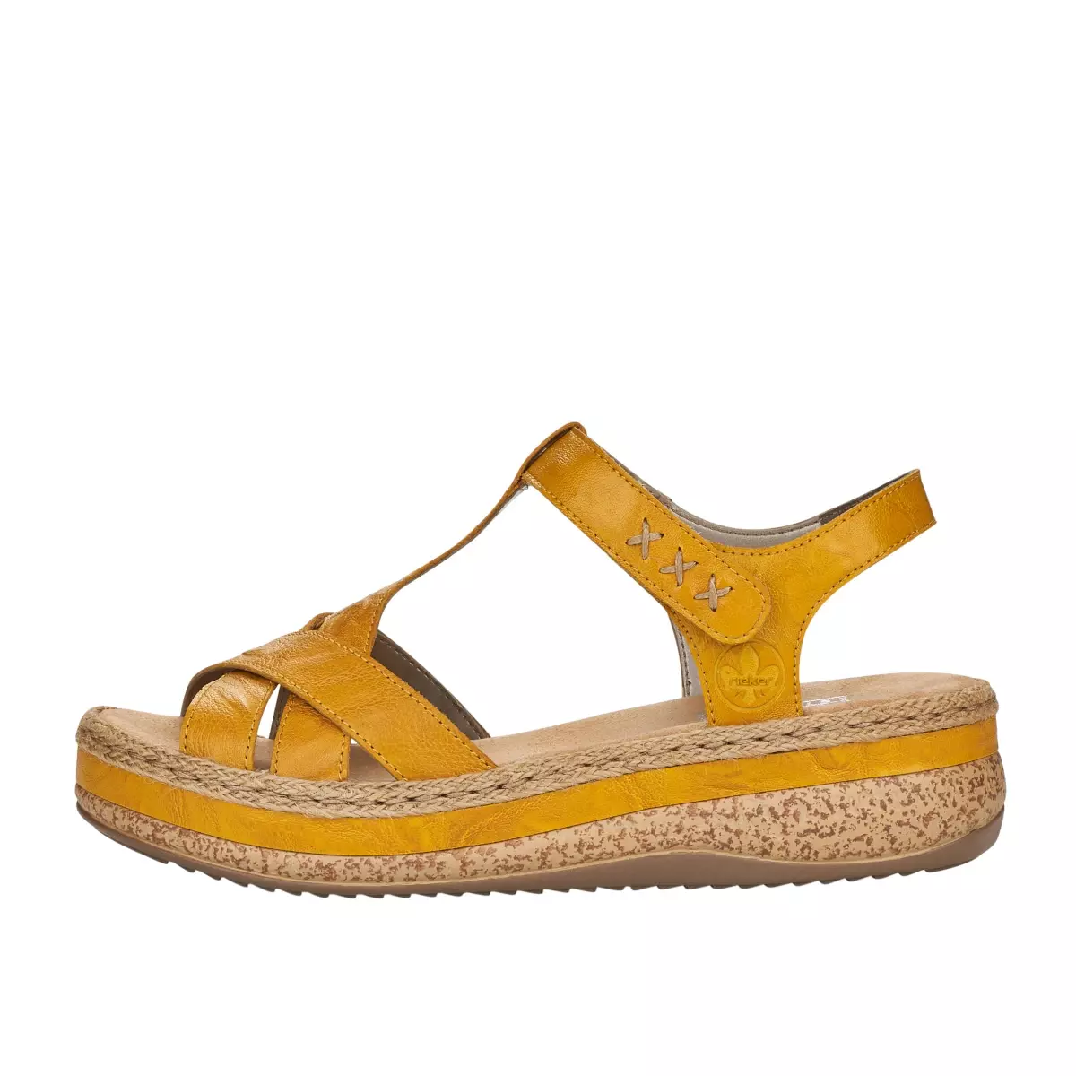 SANDAŁY RIEKER V0919/68 GELB - obrazek 4
