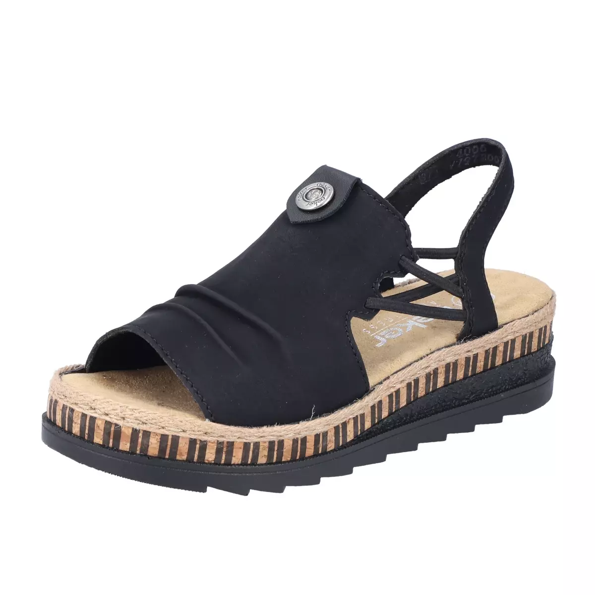 SANDAŁY RIEKER V7972/00 SCHWARZ - obrazek 10