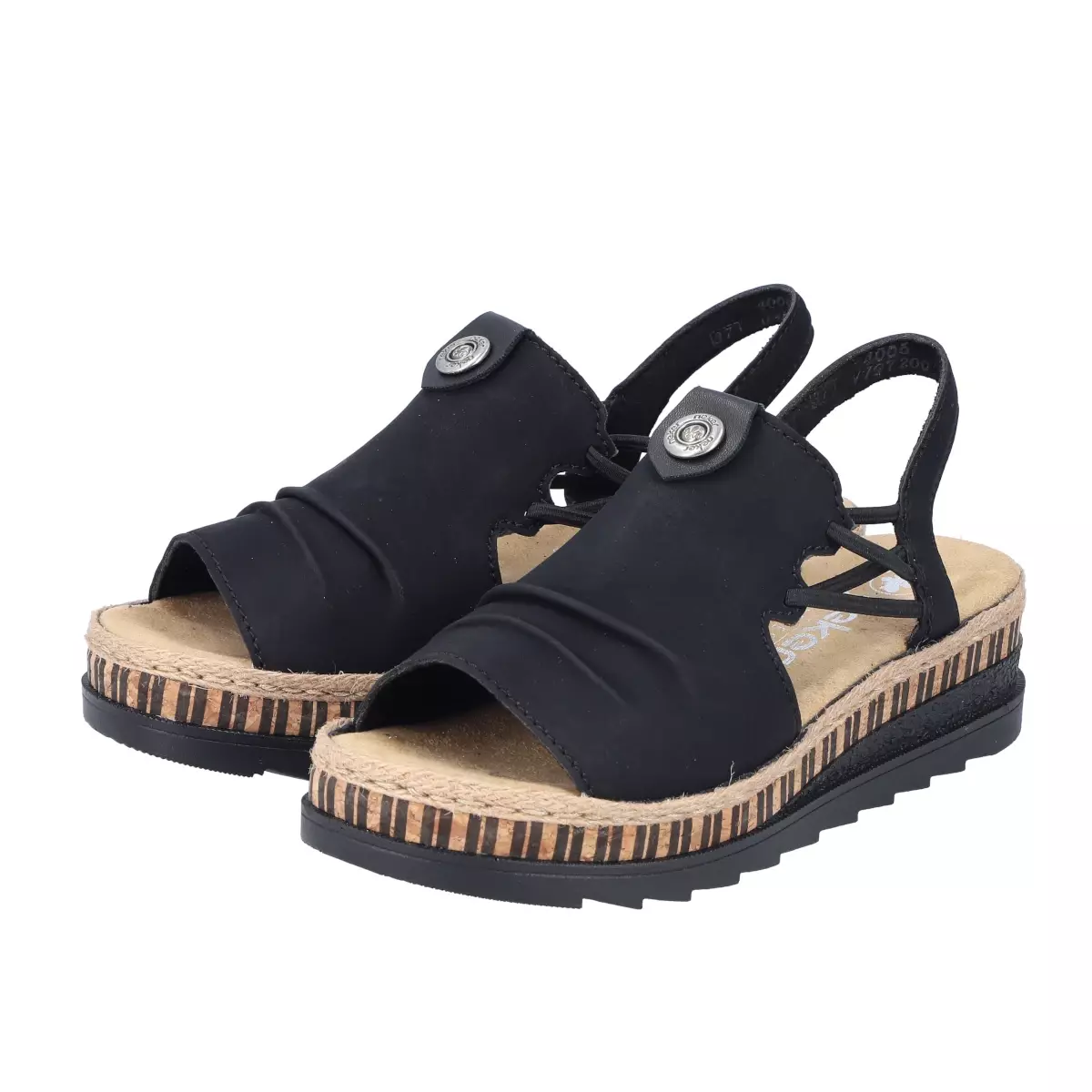 SANDAŁY RIEKER V7972/00 SCHWARZ - obrazek 3