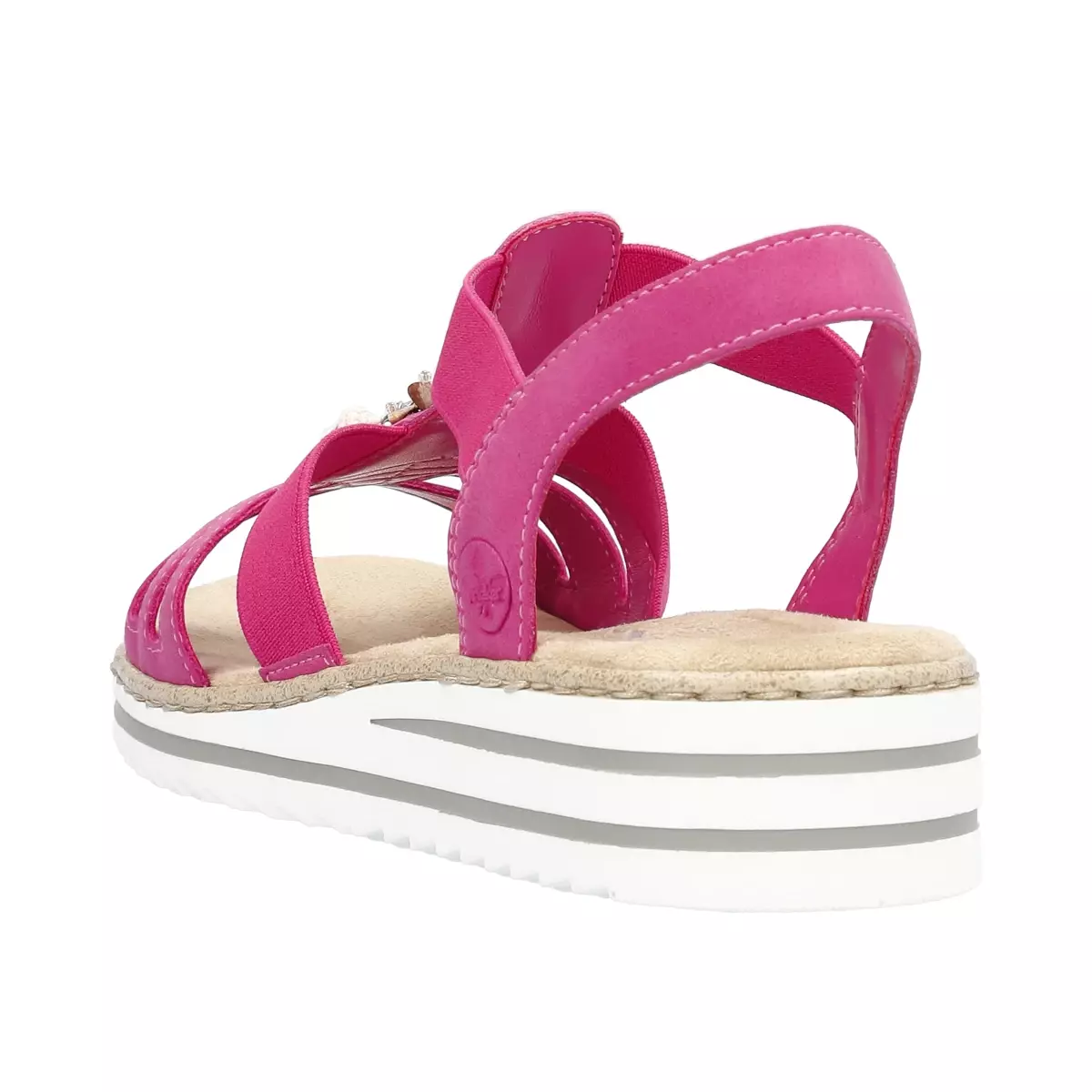 SANDAŁY RIEKER V0649/31 MAGENTA - obrazek 8