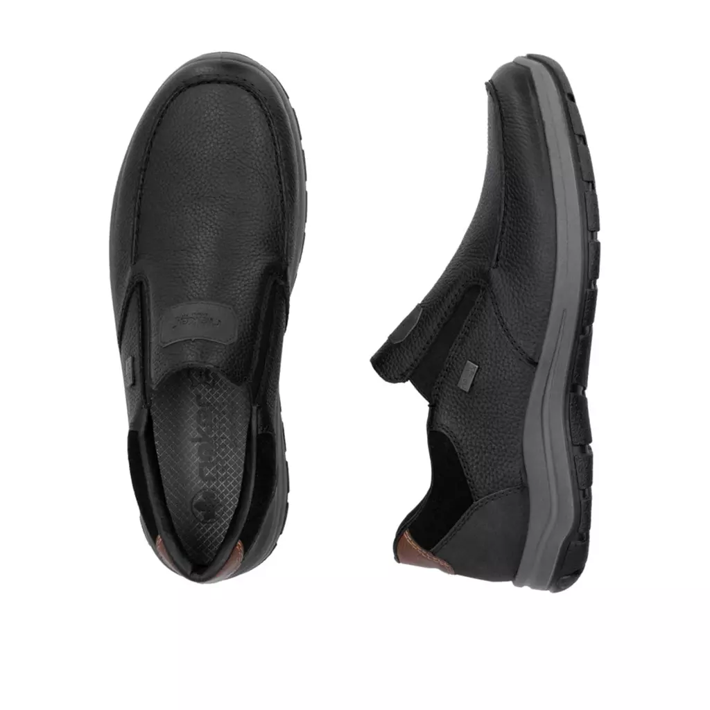 MOKASYNY RIEKER 03651/00 SCHWARZ - obrazek 2