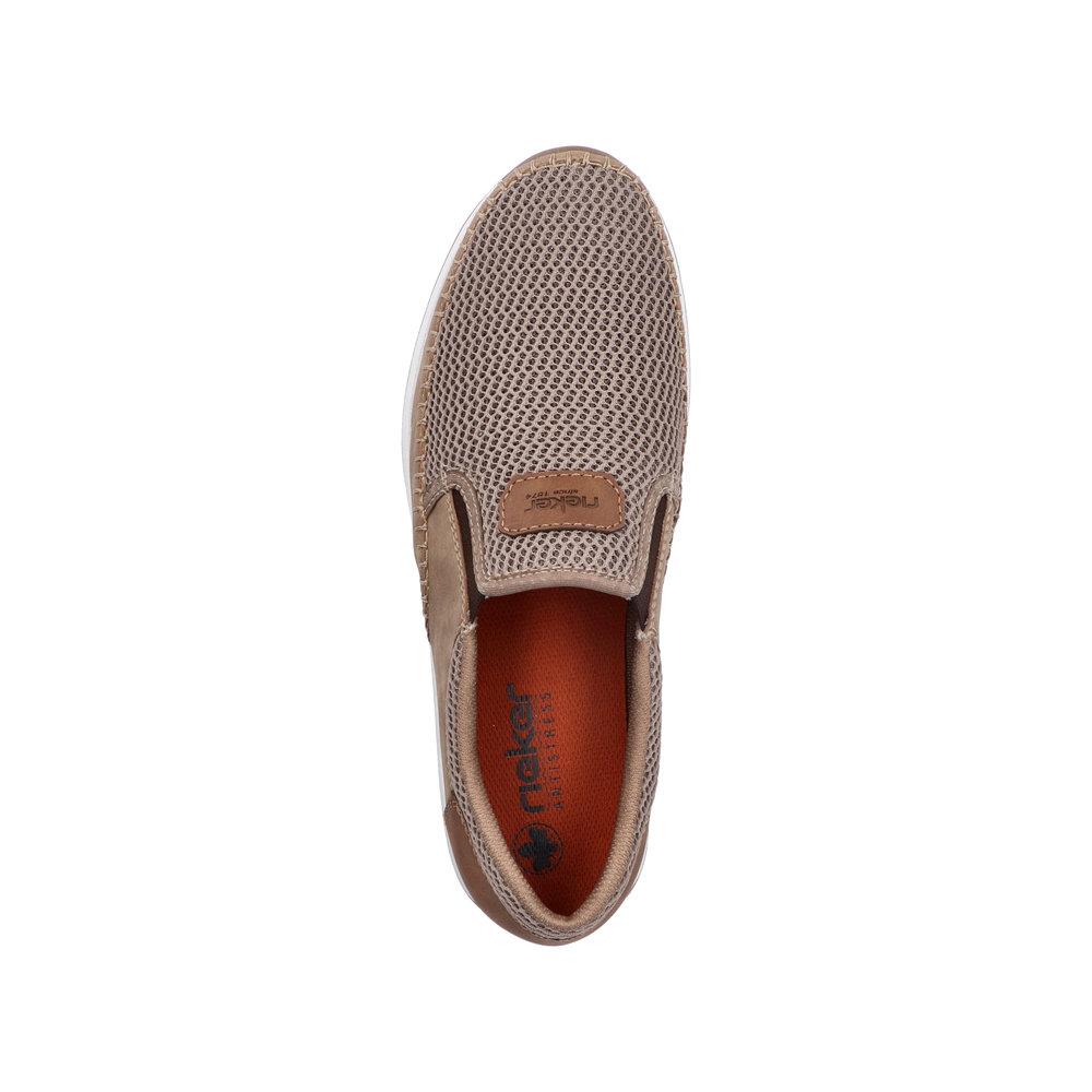 MOKASYNY RIEKER 11954/64 BEIGE - obrazek 9