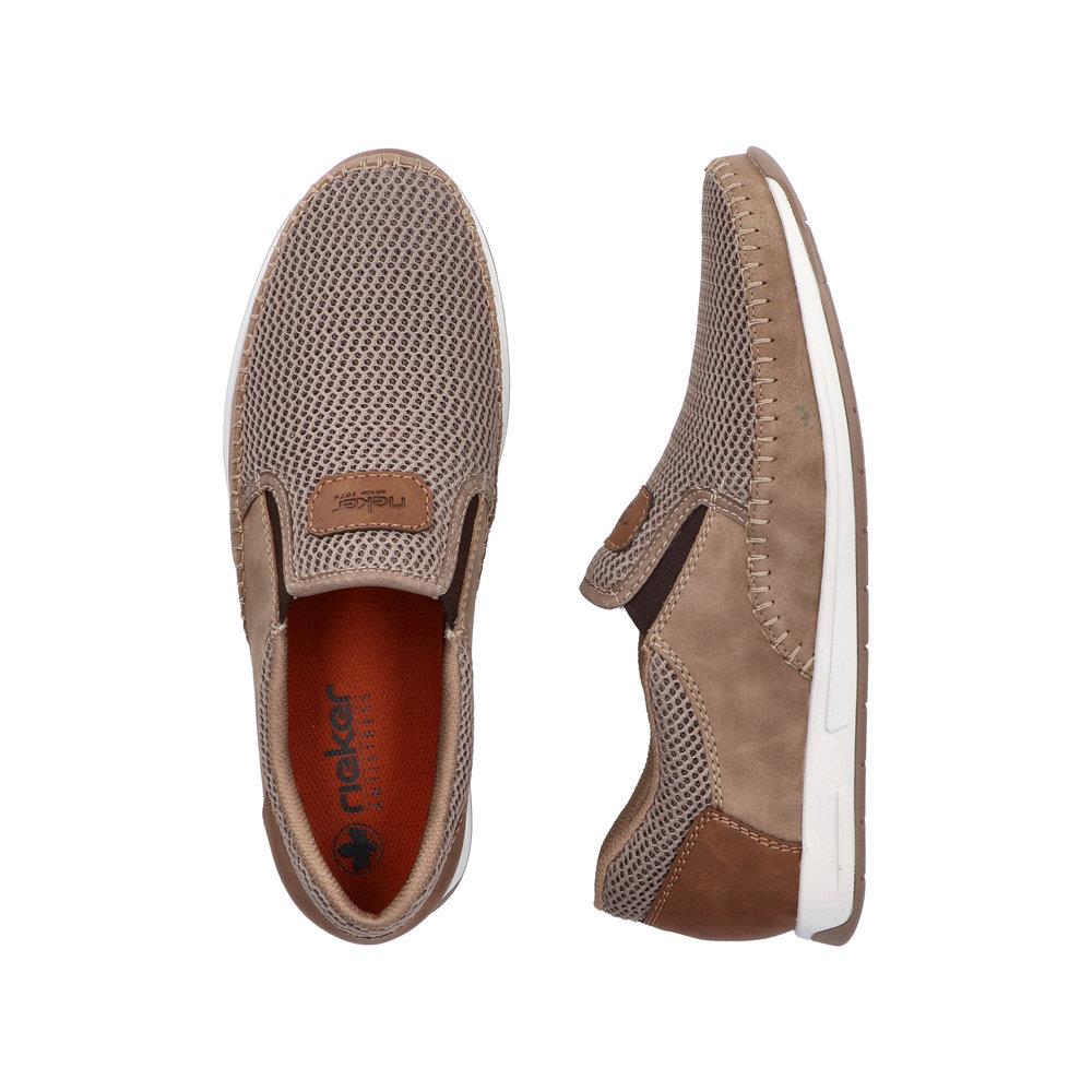 MOKASYNY RIEKER 11954/64 BEIGE - obrazek 4