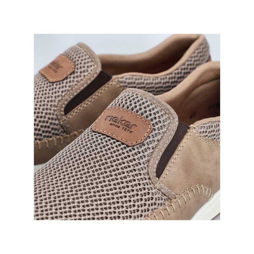 MOKASYNY RIEKER 11954/64 BEIGE - obrazek 2