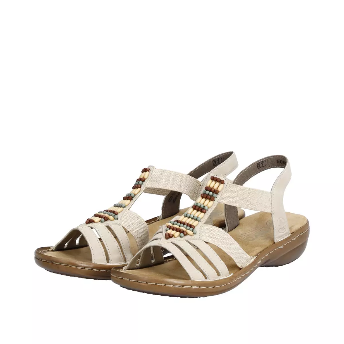 SANDAŁY RIEKER 60851/62 BEIGE - obrazek 4