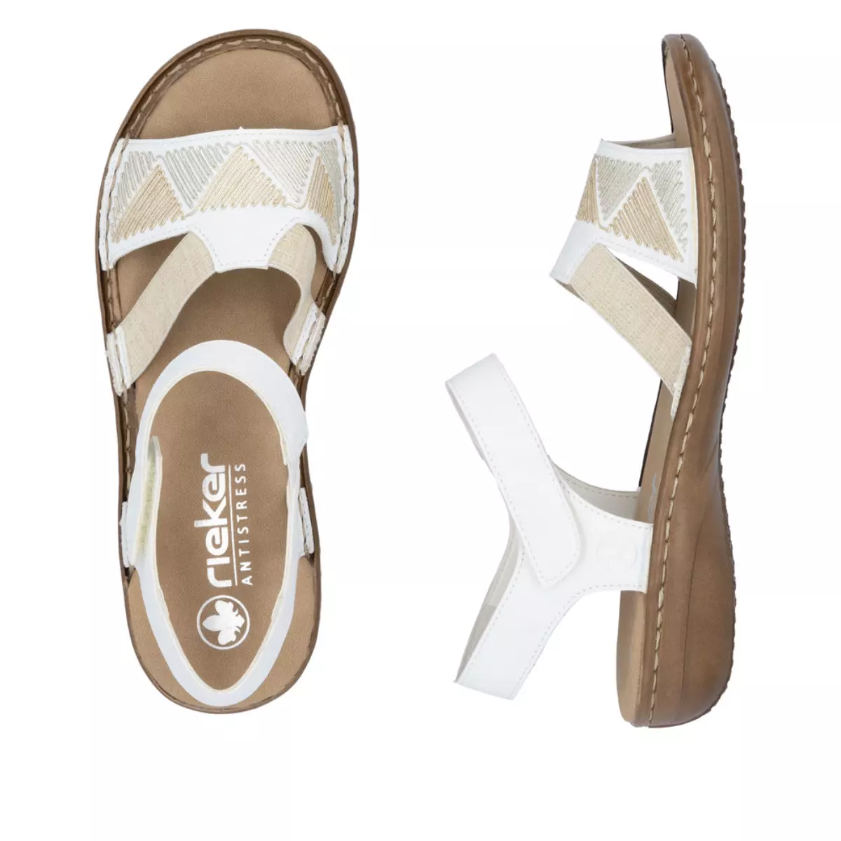 SANDAŁY RIEKER 608C4/80 WEISS - obrazek 3
