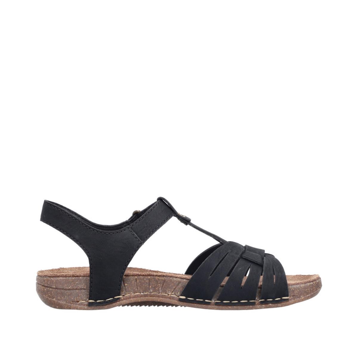 SANDAŁY RIEKER 61461/00 SCHWARZ - obrazek 8